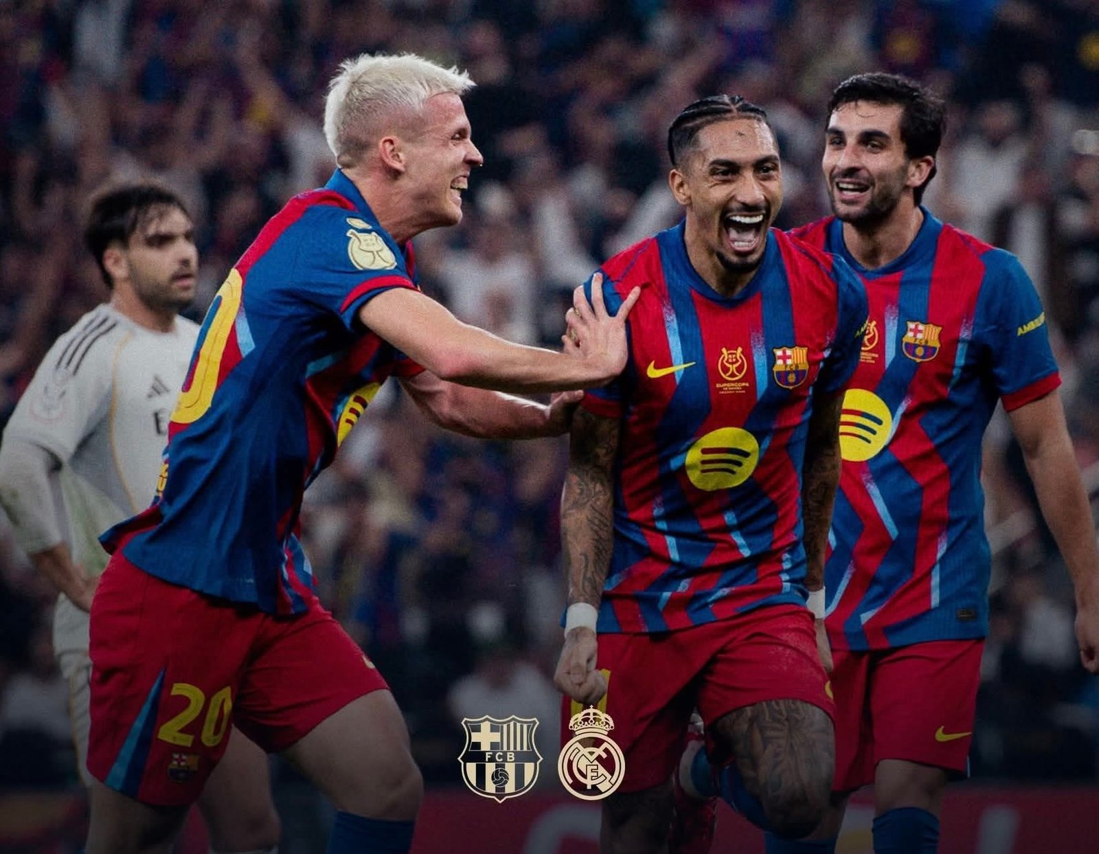 بارسلونا ال&zwnj;کلاسیکو را برد و قهرمان سوپرکاپ اسپانیا شد