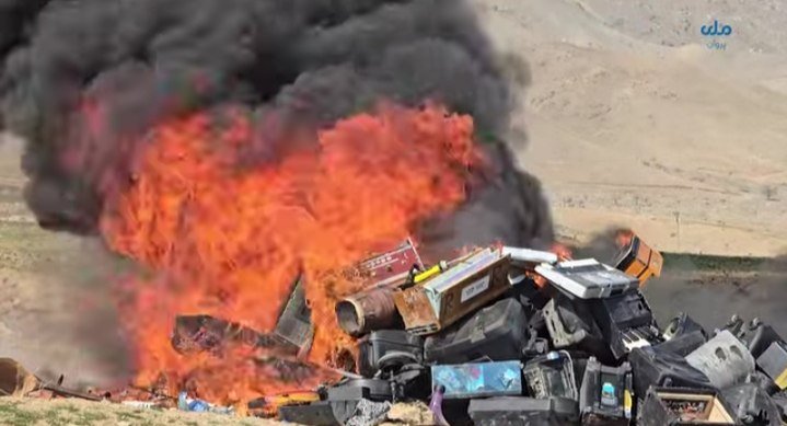 طالبان در پروان ۵۰۰ آله موسیقی را جمع&zwnj;آوری و به آتش کشیدند