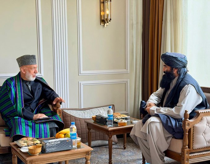 کرزی با حقانی در کابل دیدار کرد