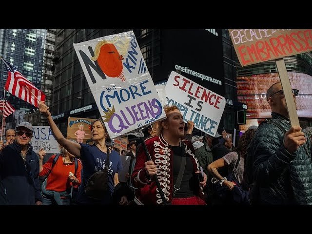 اعتراض&zwnj;های گسترده نه به پادشاه در سراسر امریکا آغاز شد