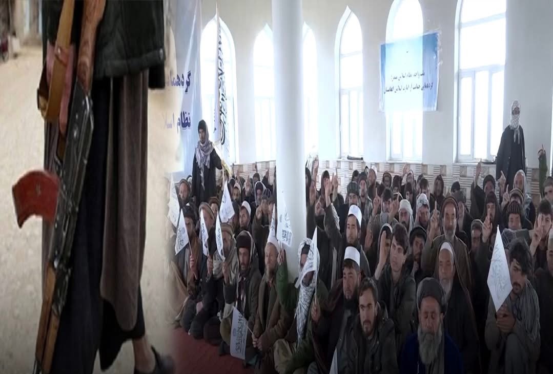 منابع: گردهمایی چاه&zwnj;آب زیر فشار استخبارات طالبان برگزار شد